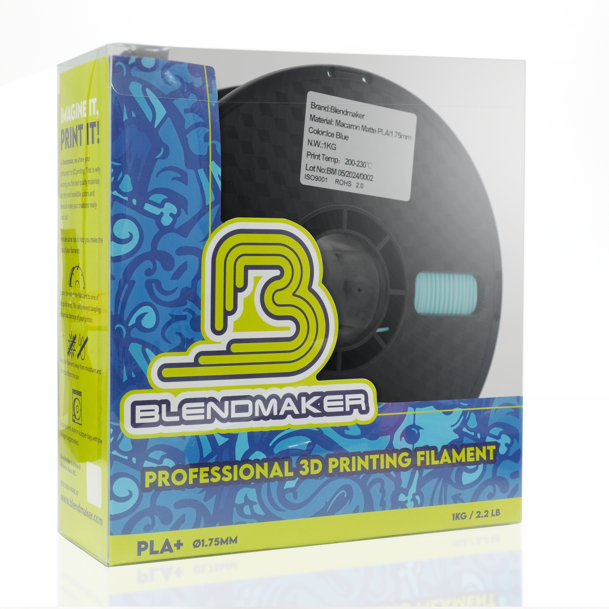 Macaroon Matte PLA (Ice Blue)